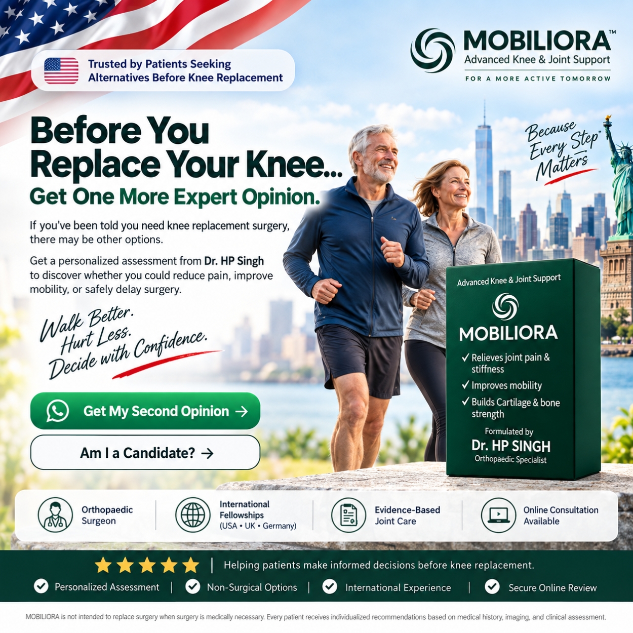 MOBILIORA™ Advanced Non-Surgical Knee & Joint Care by Dr. HP Singh